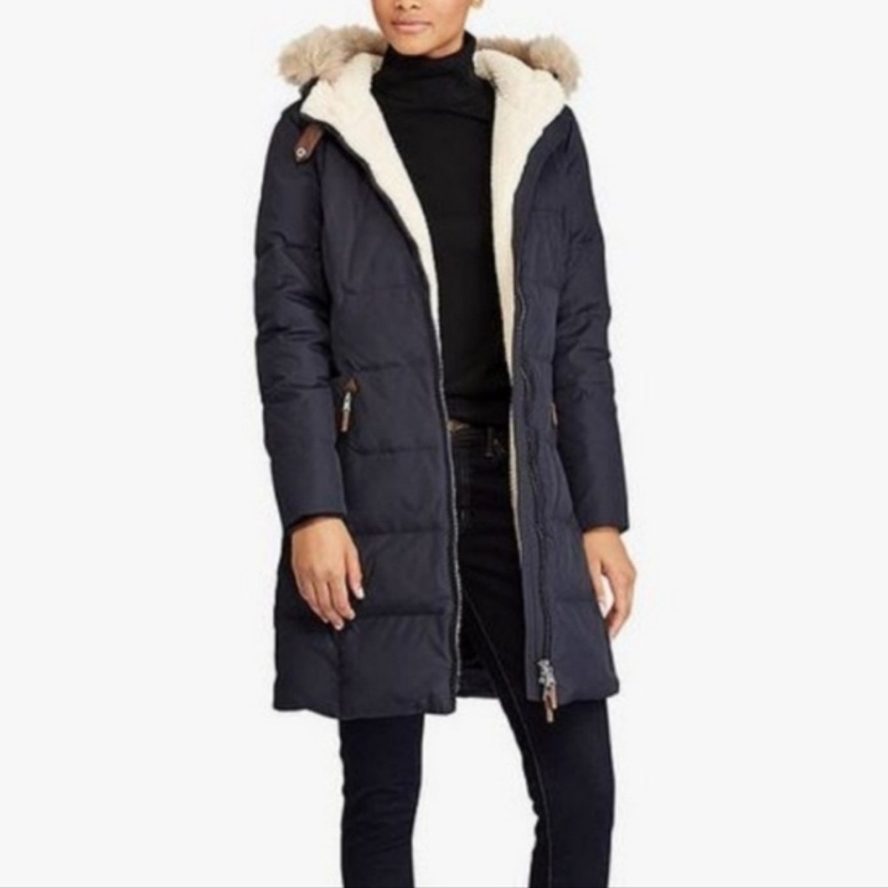 ✨ Lauren Ralph Lauren Down Puffer Coat – Size M – Barely Worn ✨